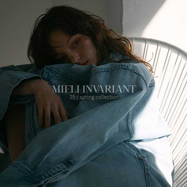 Pintuck Tapered Denim（デニムパンツ）｜MIELI INVARIANT