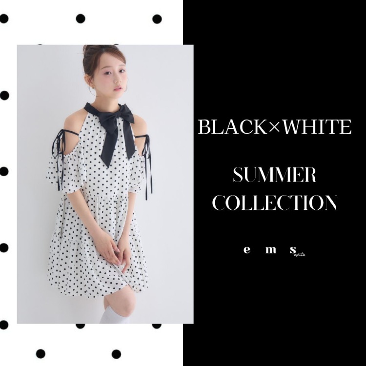 RETRO GIRL�i���g���K�[���j�̃V���b�v�j���[�X�u�yems excite�zBLACK×WHITE�v