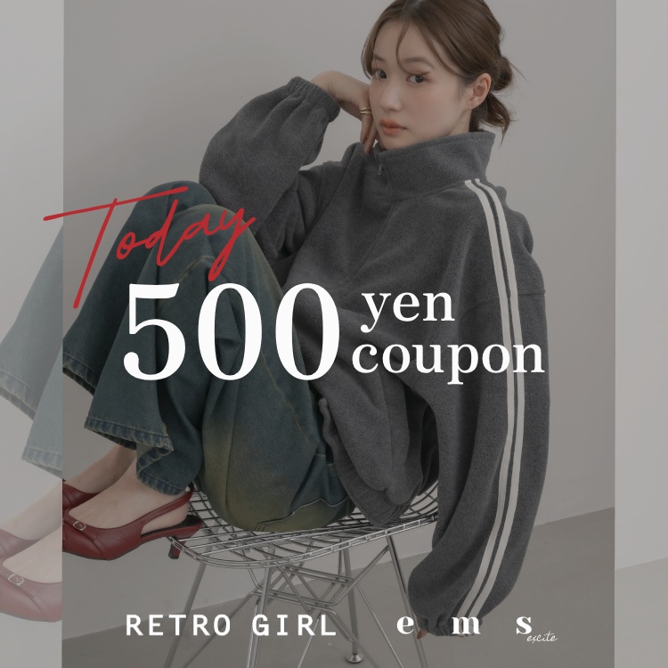 RETRO GIRL�i���g���K�[���j�̃V���b�v�j���[�X�u�y�{������z500�~�N�[�|���z�z���I�yRETRO�z�v