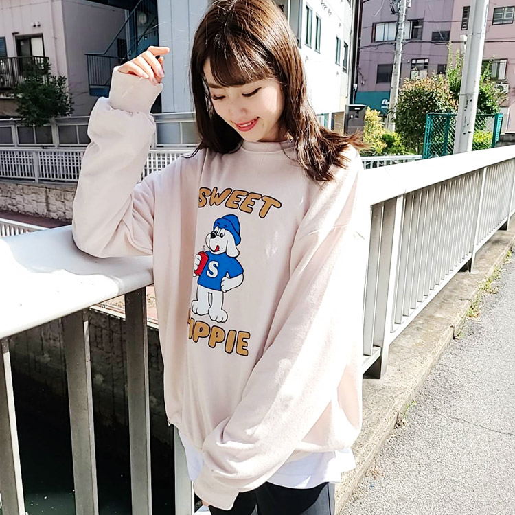 Westsea ウエストシーのトピックス New 韓流ファッションクルーネック 長袖 トレーナー スウェットシャツ Zozotown