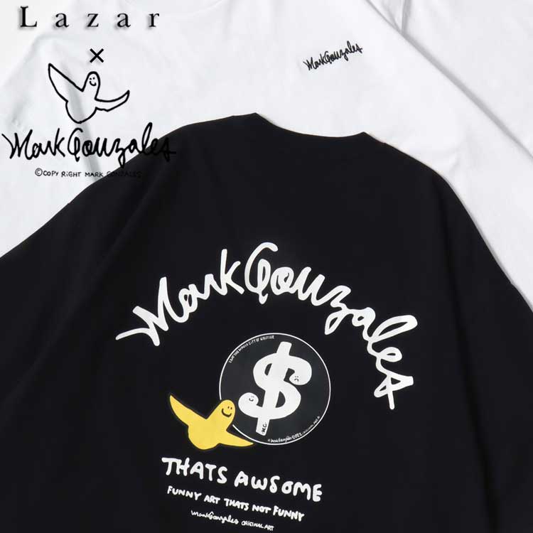 Lazar�i���U���j�̃V���b�v�j���[�X�uLazar �ʒ� �yMARK GONZALES�z 2026SS �o�b�N�v�����g�f���� �I�[�o�[�T�C�Y����T�V���c�v