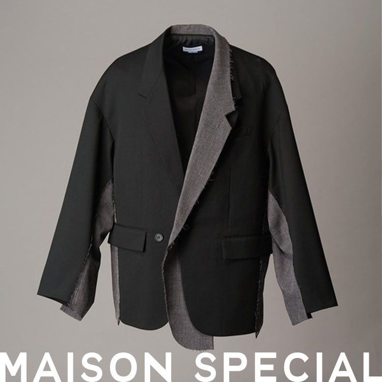 MAISON SPECIAL�i���]�� �X�y�V�����j�̃V���b�v�j���[�X�u�قȂ�f�ނ��J�b�g�I�t��D������Ȃ���g�ݍ��킹�鎖�ŁA�f�ނ�ؑւ̃A���o�����X�������܂��C�Ƀ��[�h�ȕ��͋C�ցv