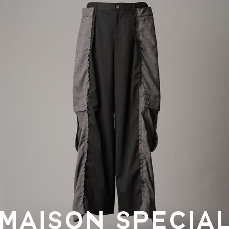 MAISON SPECIAL�i���]�� �X�y�V�����j�̃V���b�v�j���[�X�u�N���[���ȃX���b�N�X�ɃJ�[�S�p���c��g�ݍ��킹���A�����C�N���̃f�U�C���Ń��_���Ȉ�{�֏��؁B�v