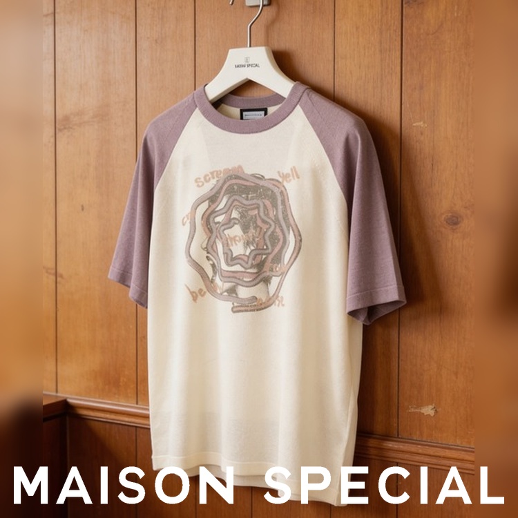 MAISON SPECIAL�i���]�� �X�y�V�����j�̃V���b�v�j���[�X�u90's���O����T���j�b�g�f�ނōč\�z�A�h���C�Ȓ��S�n�ƃ��[�h�ȘȂ܂��𗼗������ꒅ�I�v