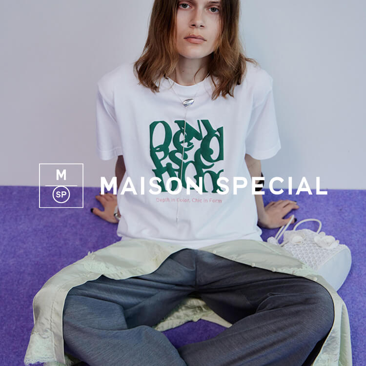 MAISON SPECIAL�i���]�� �X�y�V�����j�̃V���b�v�j���[�X�u���A�v�����g�ɂ�闧�̃��S����ۓI�v