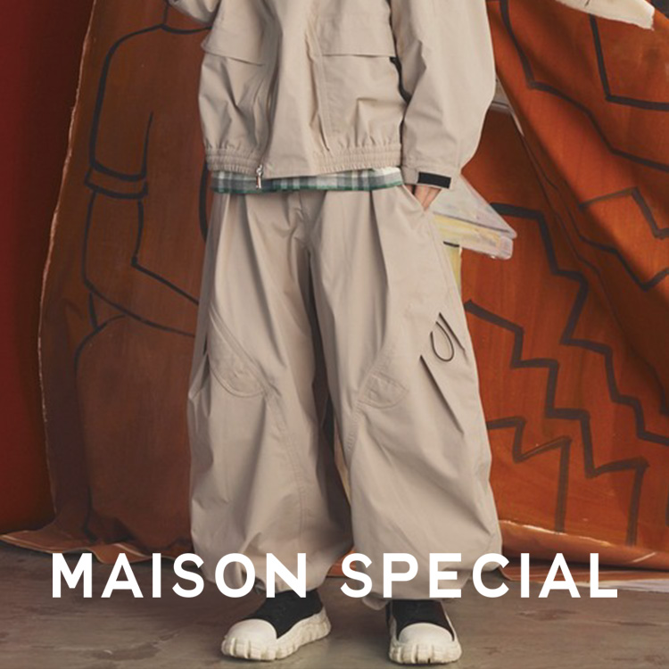 MAISON SPECIAL�i���]�� �X�y�V�����j�̃V���b�v�j���[�X�u�������H2LAYER�f�ނ̃A�[�o���A�E�g�h�A3D���C�h�p���c�v