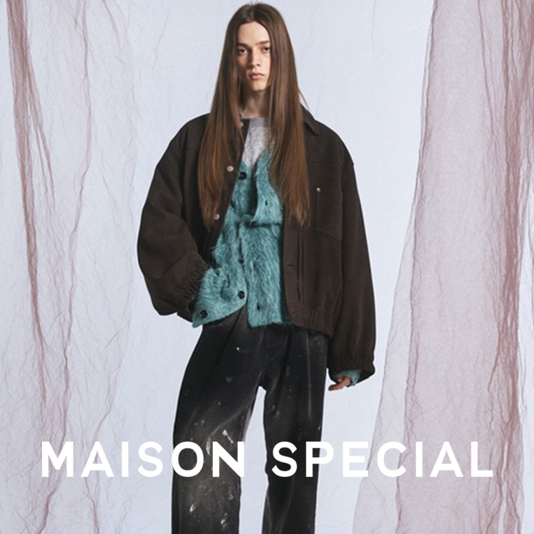 MAISON SPECIAL�i���]�� �X�y�V�����j�̃V���b�v�j���[�X�u�㎿�ȃV�[�v���U�[�k�o�b�N�Ŏd�グ��1st�g���b�J�[�W���P�b�g�^�u���]���v