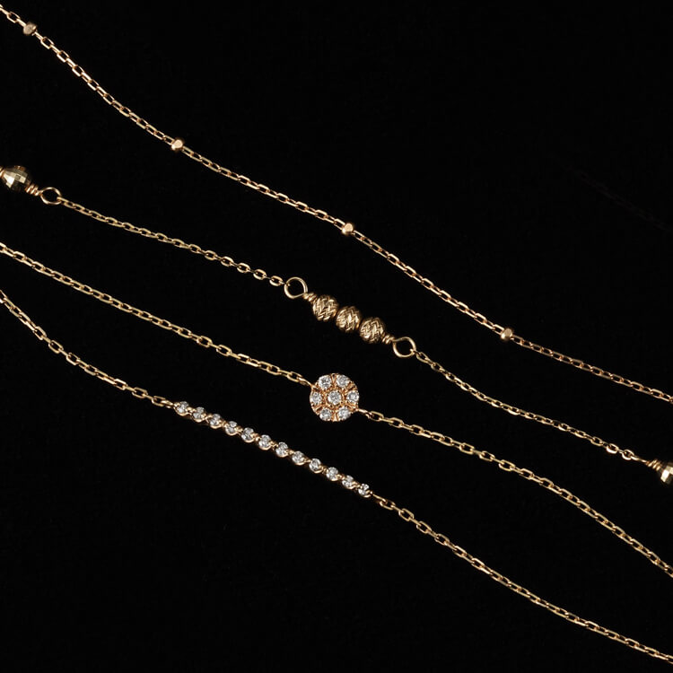 agete K10ゴールドチェーンブレスレット K10ブレスレット｜ブレスレット｜アガット 公式オンラインストア