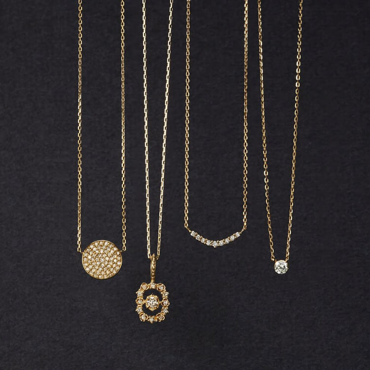 WEB限定】K18ピンクゴールドネックレス（ネックレス）｜agete