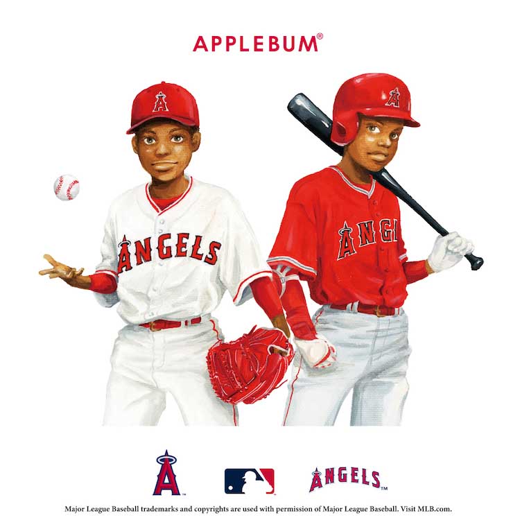MLB × APPLEBUM “LA Angels Boy” T-shirt - www.sorbillomenu.com