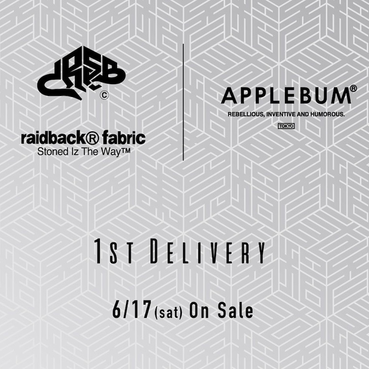 直売卸売APPLEBUM × CRSB raidback fabric パーカー パーカー