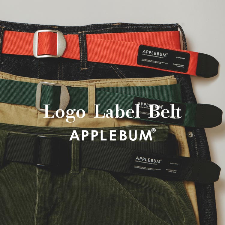 APPLEBUM�i�A�b�v���o���j�̃V���b�v�j���[�X�u�yAPPLEBUM�z��{����ƕ֗��B�����g����LOGO LABEL BELT�B�v