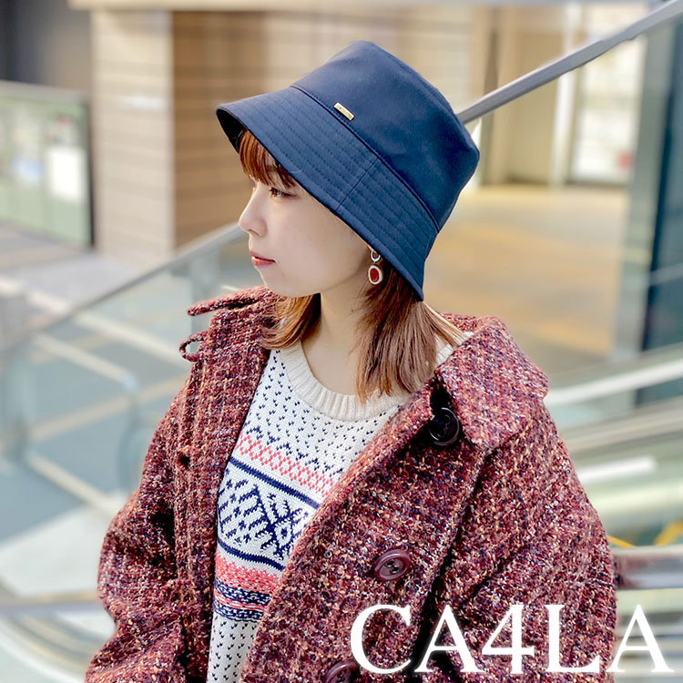 60%OFF!】 CA4LA BUCKET HAT FL 5 バケットハット レザー ブラック