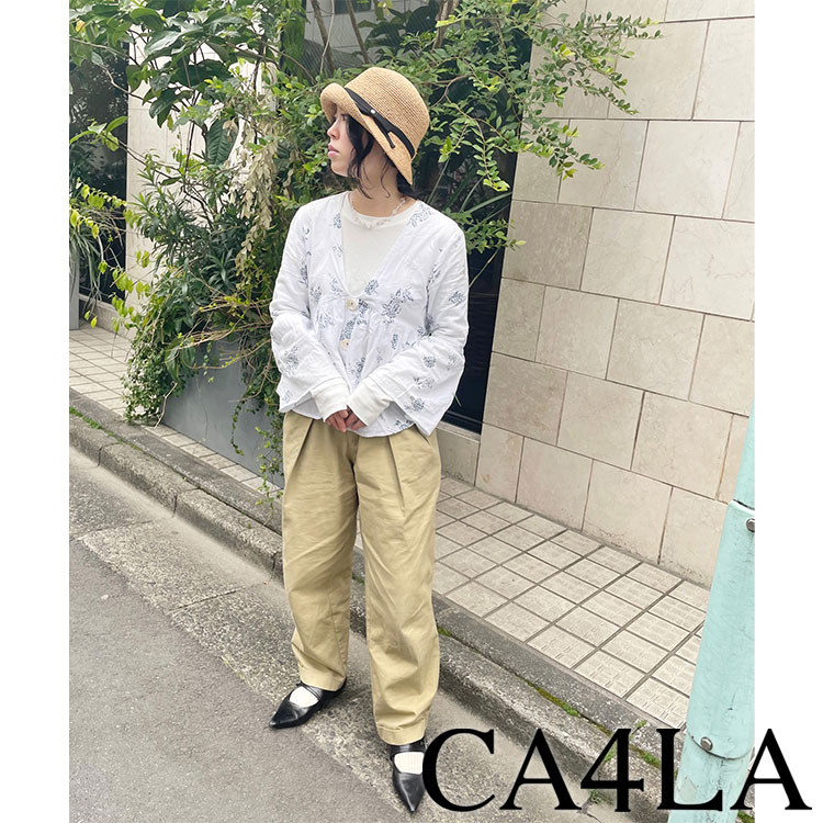 新品 CA4LA カシラ ストローハット 帽子 ELENA2 UVカット