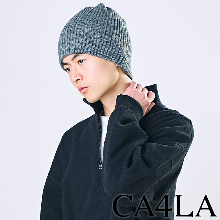 新品 CA4LA WTURN WASH9 ニット帽・ビーニー ブラック 黒 カシラ CA4LA ニットキャップ [ZKN02536 SS25] WTURN WASH9