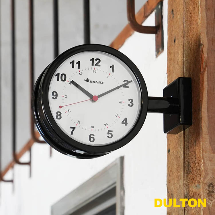 ダルトン DULTON 両面時計 ダブルフェイスクロック - インテリア小物