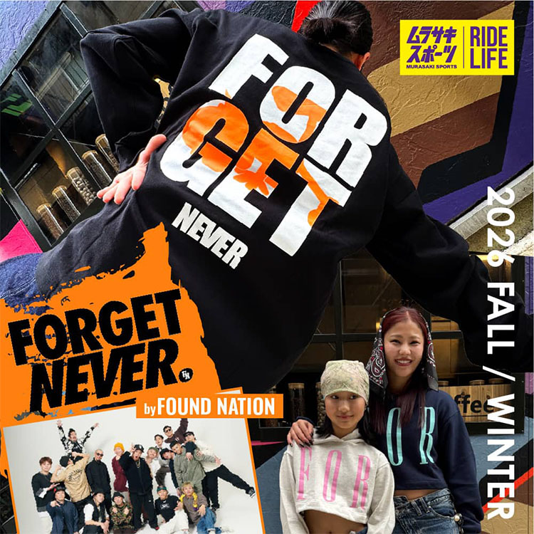 �����T�L�X�|�[�c�i�����T�L�X�|�[�c�j�̃V���b�v�j���[�X�uFORGET NEVER×�����T�L�X�|�[�c 2026�H�~�R���N�V�����v
