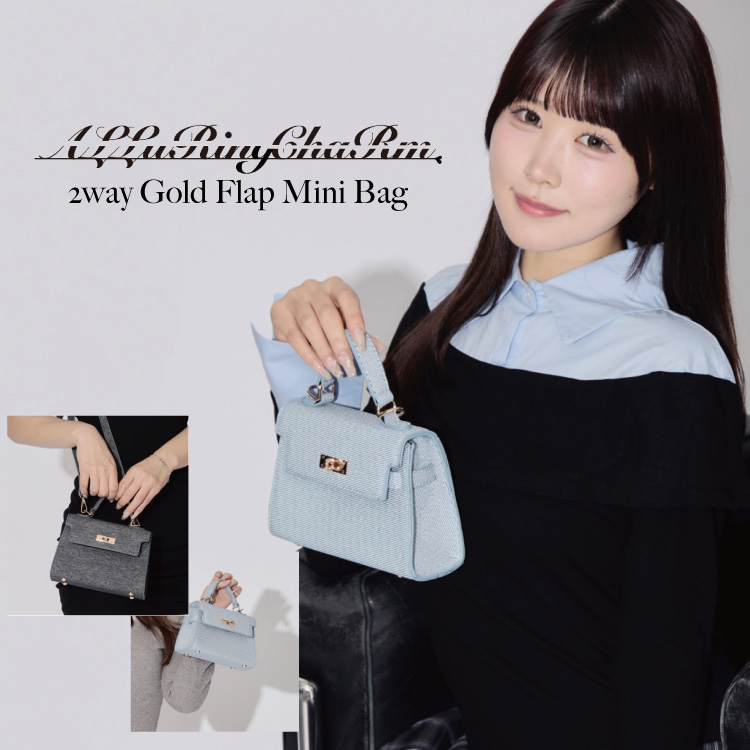 WANT SLIP�i�E�H���g �X���b�v�j�̃V���b�v�j���[�X�u�yNEW ARRIVAL�z2way�S�[���h�t���b�v�~�j�o�b�O �����n���h���o�b�O�v