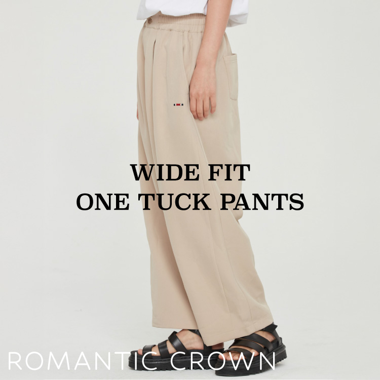 WANT SLIP�i�E�H���g �X���b�v�j�̃V���b�v�j���[�X�u�yRecommend Item�zWIDE FIT ONE TUCK PANTS�v
