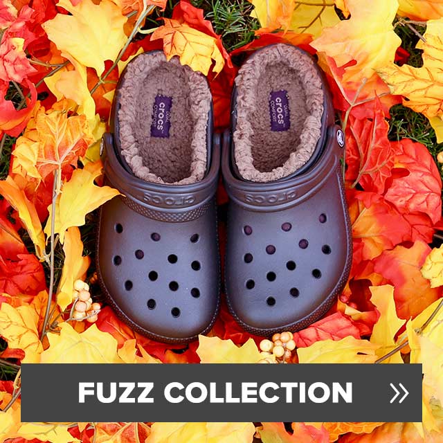 purple and yellow crocs