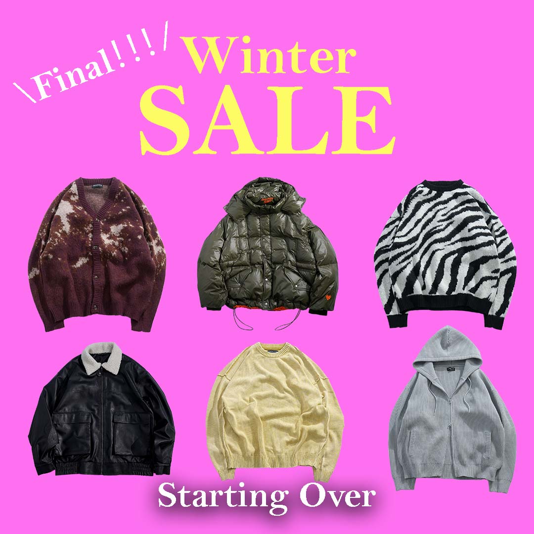 Starting Over�i�X�^�[�e�B���O�I�[�o�[�j�̃V���b�v�j���[�X�uwinter sale�v