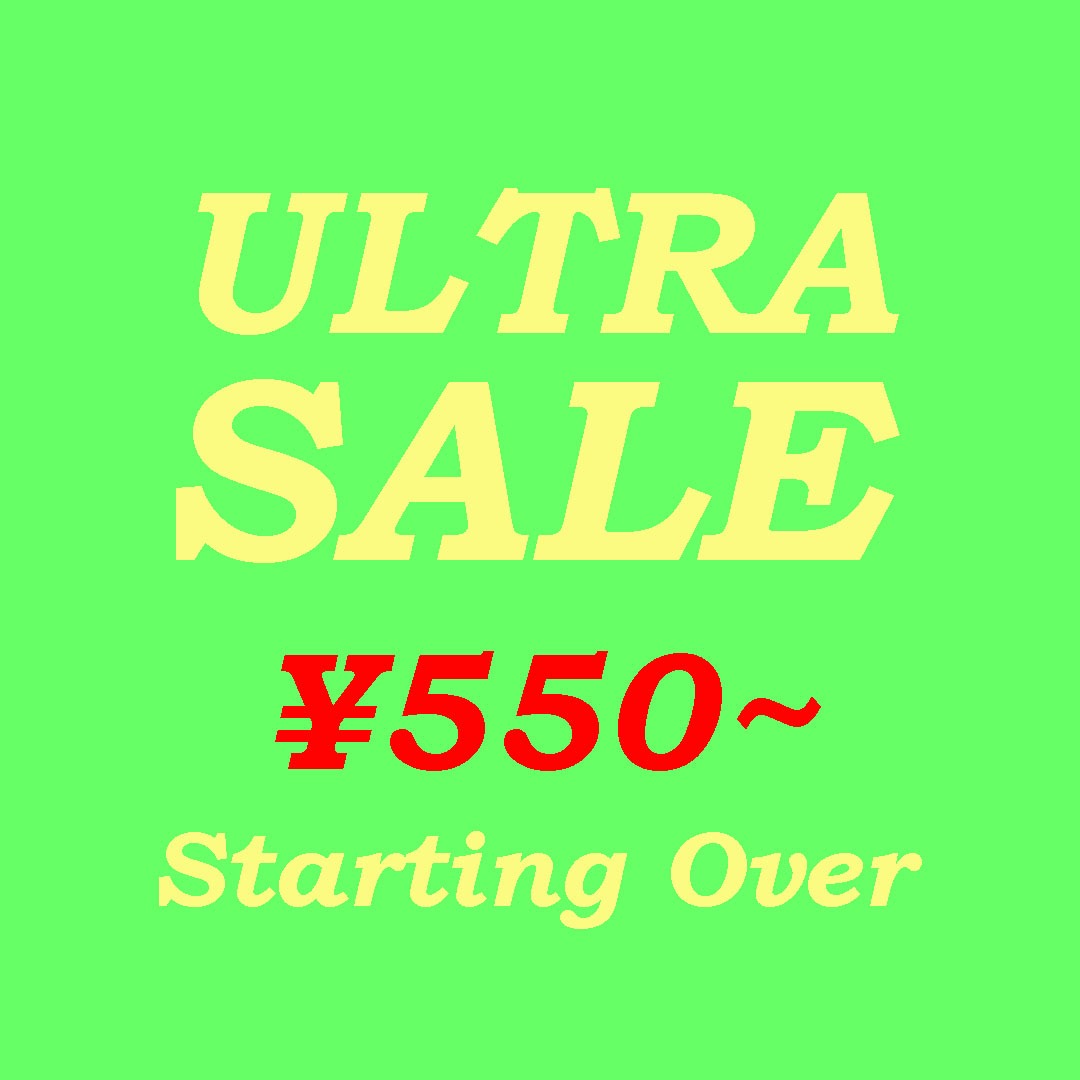 Starting Over�i�X�^�[�e�B���O�I�[�o�[�j�̃V���b�v�j���[�X�uultra sale !�v