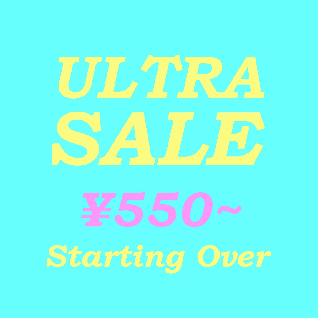 Starting Over�i�X�^�[�e�B���O�I�[�o�[�j�̃V���b�v�j���[�X�uultra sale !�v