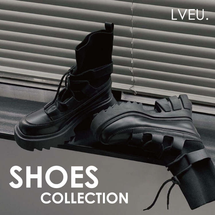 LVEU.】レースアップロングブーツ / 靴 Shoes ロング ブーツ レース