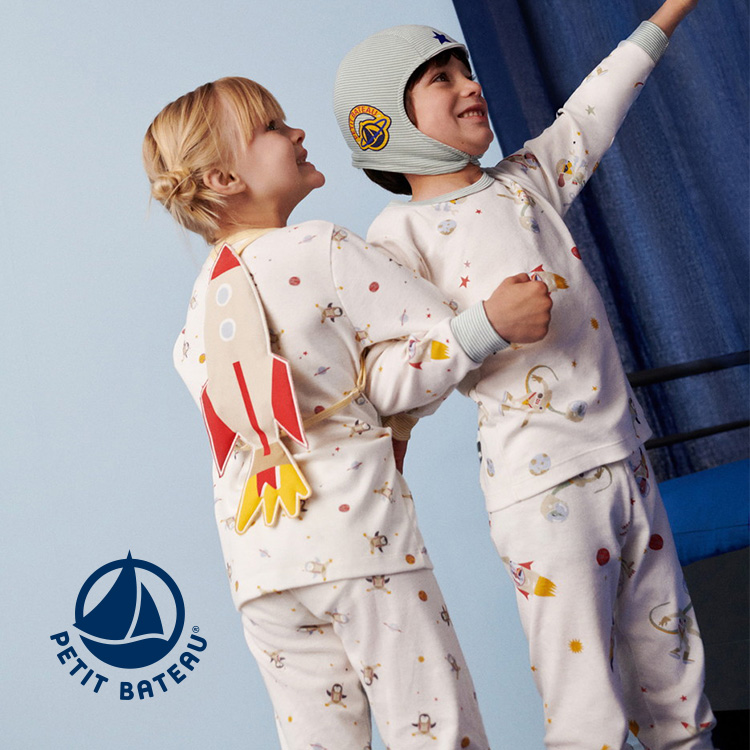 PETIT BATEAU｜プチバトーのトピックス「プチバトーのパジャマで宇宙へGO！」 - ZOZOTOWN