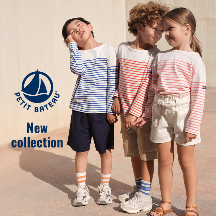 PETIT BATEAU�i�v�`�o�g�[�j�̃V���b�v�j���[�X�u�_NEW�^�L�b�Y�̃v���I�[�o�[�v
