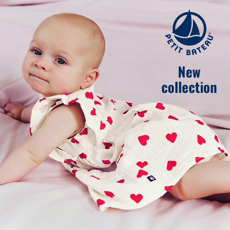 PETIT BATEAU�i�v�`�o�g�[�j�̃V���b�v�j���[�X�u�_NEW�^�l�C�̃n�[�g���̃����s�[�X���u���}�v