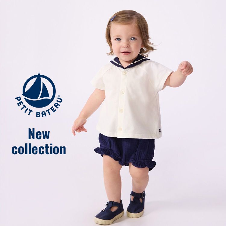 PETIT BATEAU�i�v�`�o�g�[�j�̃V���b�v�j���[�X�u���v�`�o�g�[�̂������߁� �x�r�[�̃Z�b�g�A�b�v�v