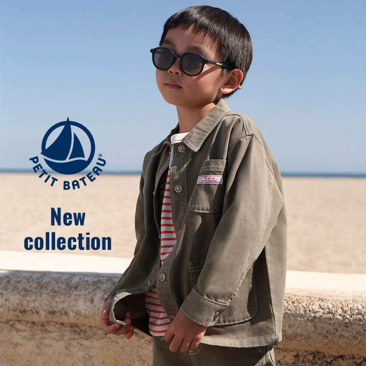 PETIT BATEAU�i�v�`�o�g�[�j�̃V���b�v�j���[�X�u�_NEW�^�L�b�Y�̃W���P�b�g�X�^�C���v