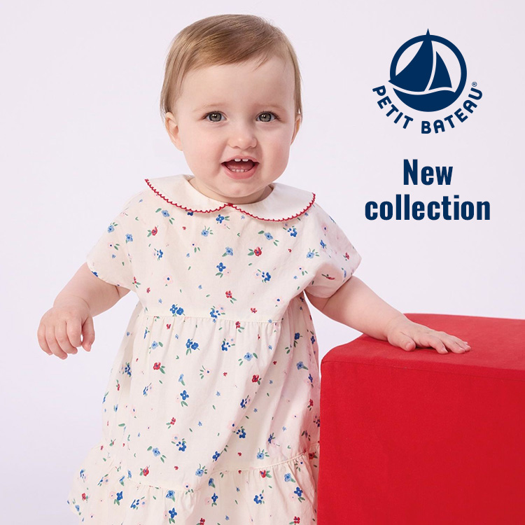 PETIT BATEAU�i�v�`�o�g�[�j�̃V���b�v�j���[�X�u�_NEW�^�x�r�[���̎q�̃����s�[�X�v