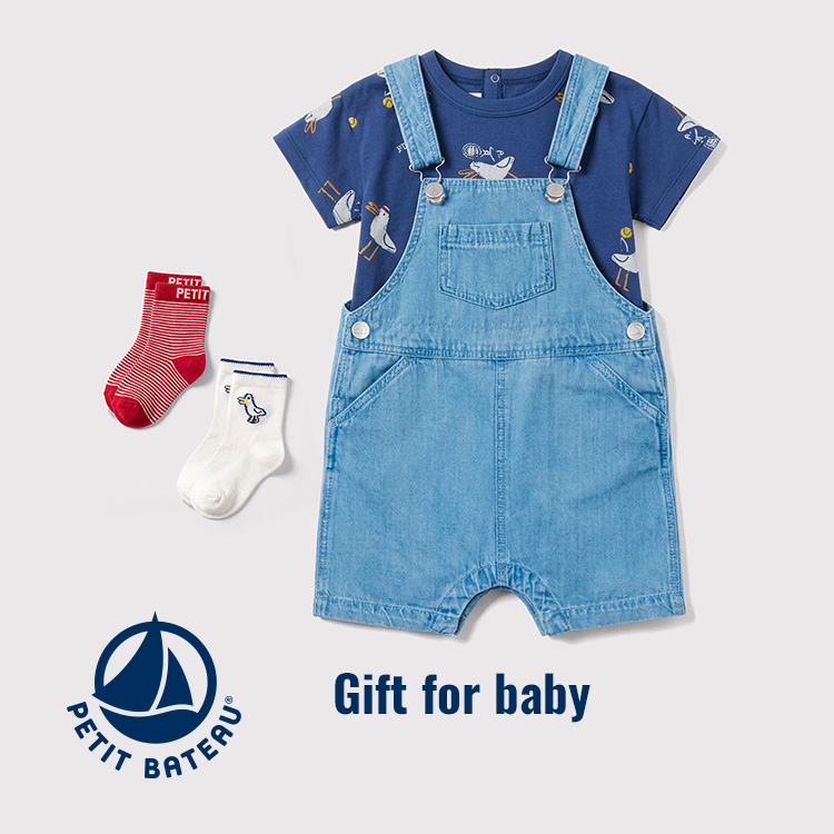 PETIT BATEAU�i�v�`�o�g�[�j�̃V���b�v�j���[�X�u���v�`�o�g�[�̃M�t�g�� �x�r�[�̂��a�������j���v