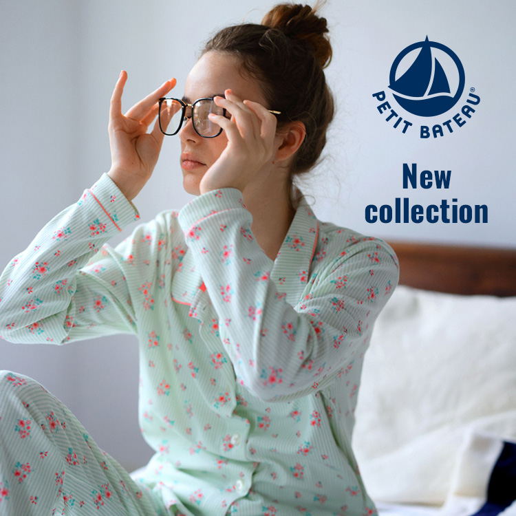 PETIT BATEAU�i�v�`�o�g�[�j�̃V���b�v�j���[�X�u�_NEW�^�ԕ��X�g���C�v�̃p�W���}�v