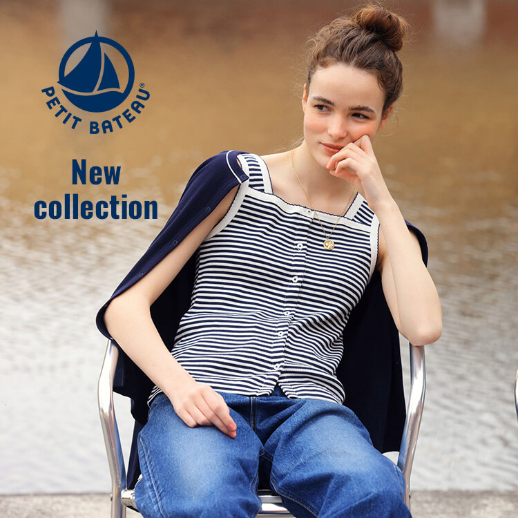 PETIT BATEAU�i�v�`�o�g�[�j�̃V���b�v�j���[�X�u�_NEW�^�v�`�o�g�[�̃^���N�g�b�v�v