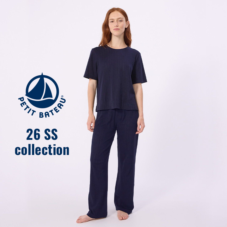 PETIT BATEAU�i�v�`�o�g�[�j�̃V���b�v�j���[�X�u���v�`�o�g�[�̂������߁� ��i�Ȑj�����͗l�̃p�W���}�v