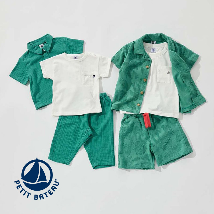 PETIT BATEAU�i�v�`�o�g�[�j�̃V���b�v�j���[�X�u�y�v�`�o�g�[�̃����N�R�[�f���W�z �Ă炵�����͋C�̑N�₩�ȃO���[���v