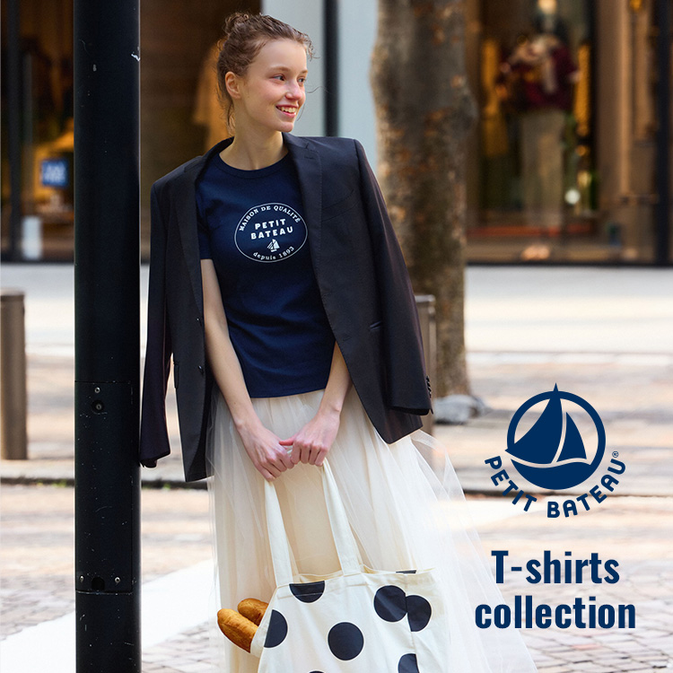 PETIT BATEAU�i�v�`�o�g�[�j�̃V���b�v�j���[�X�u�_���{����f�U�C���^ ��l�C�̃N���[�l�b�N����T�V���c�v