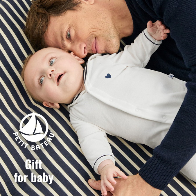 PETIT BATEAU�i�v�`�o�g�[�j�̃V���b�v�j���[�X�u���v�`�o�g�[�̃M�t�g�� �x�r�[�̏o�Y�j���v