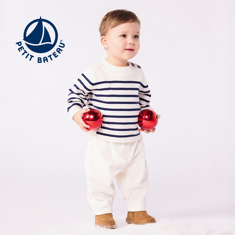 PETIT BATEAU�i�v�`�o�g�[�j�̃V���b�v�j���[�X�u�_NEW�^�x�r�[�̃j�b�g�v���I�[�o�[�v
