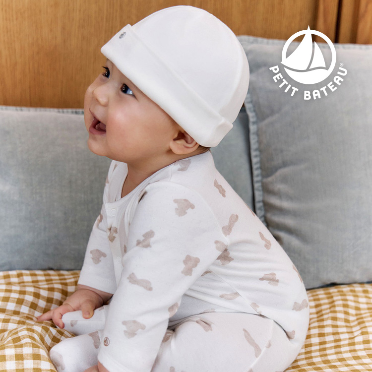 PETIT BATEAU�i�v�`�o�g�[�j�̃V���b�v�j���[�X�u�_NEW�^���������`���r�b�N�f�ނ̃����p�[�X�v