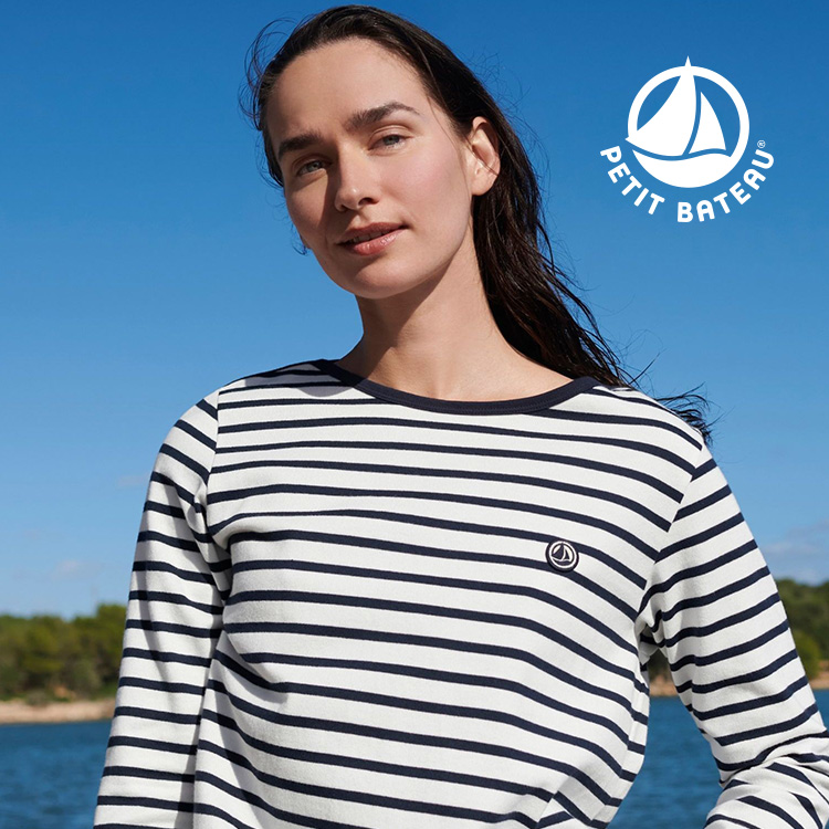 PETIT BATEAU�i�v�`�o�g�[�j�̃V���b�v�j���[�X�u�_NEW�^��_�ȃJ���[�u���b�N�̃X�E�F�b�g�v