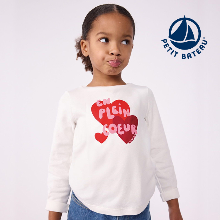 PETIT BATEAU�i�v�`�o�g�[�j�̃V���b�v�j���[�X�u�_NEW�^�n�[�g�̃��S�v�����g����T�V���c�v