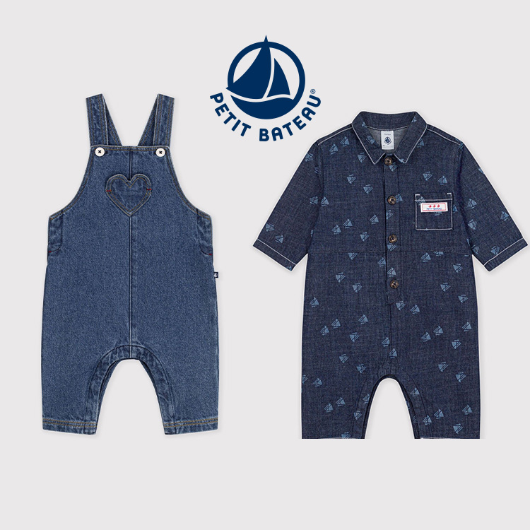 PETIT BATEAU�i�v�`�o�g�[�j�̃V���b�v�j���[�X�u�_NEW�^�x�r�[�̃f�j���T���y�b�g�������p�[�X�v