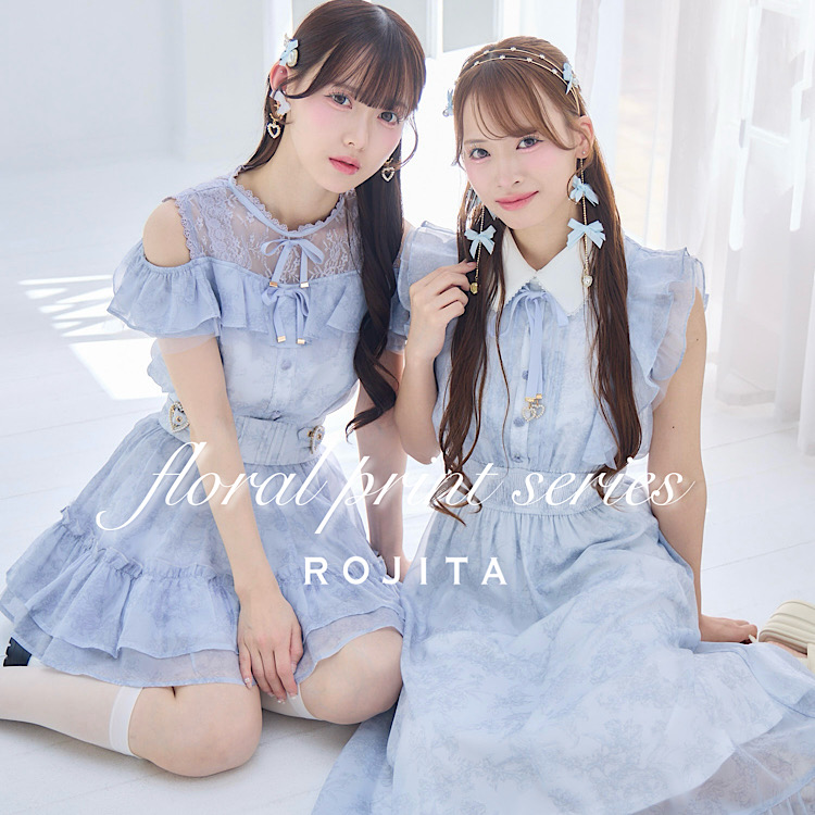 再販決定/Mサイズ追加】花柄半袖ミニワンピース（ワンピース）｜ROJITA