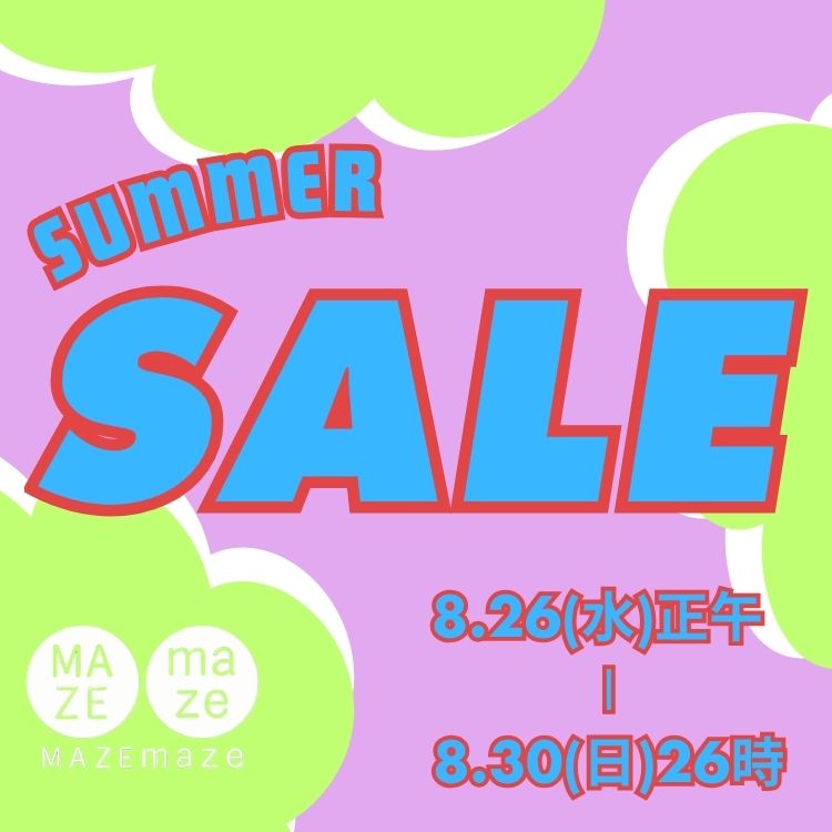 MAZEMAZE�i�}�[�}�[�j�̃V���b�v�j���[�X�u�yMAZEMAZE�z6����4�e�^�C���Z�[���J�n�I�I�I �v