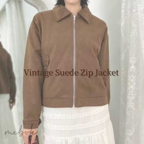 mebolei{j̃Vbvj[XuymebolezVintage Suede Zip Jacketv