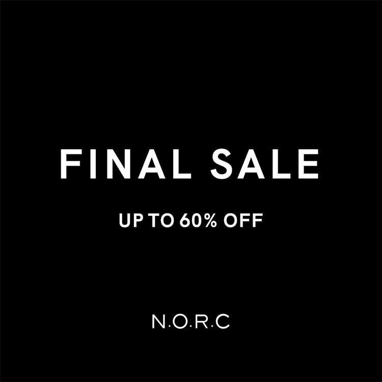 N.O.R.C�i�m�[�N�j�̃V���b�v�j���[�X�u�yN.O.R.C�zFINAL SALE�v